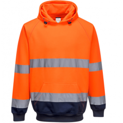 TWO-TONE HOODED SWEATSHIRT 