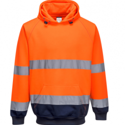 TWO-TONE HOODED SWEATSHIRT 