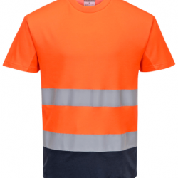 TWO-TONE MESH T-SHIRT