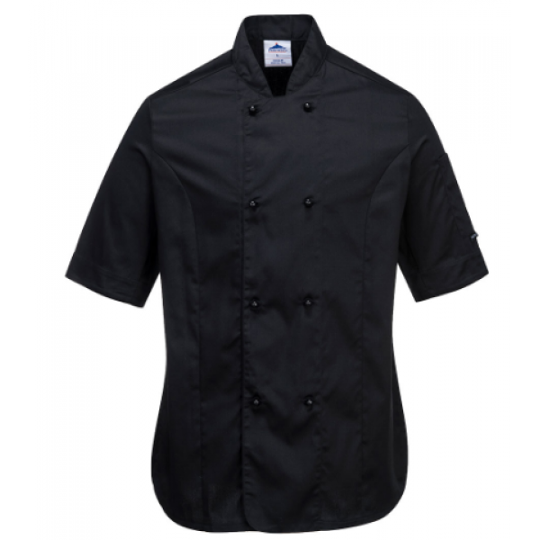 RACHEL LADIES SHORT SLEEVE CHEFS JACKET