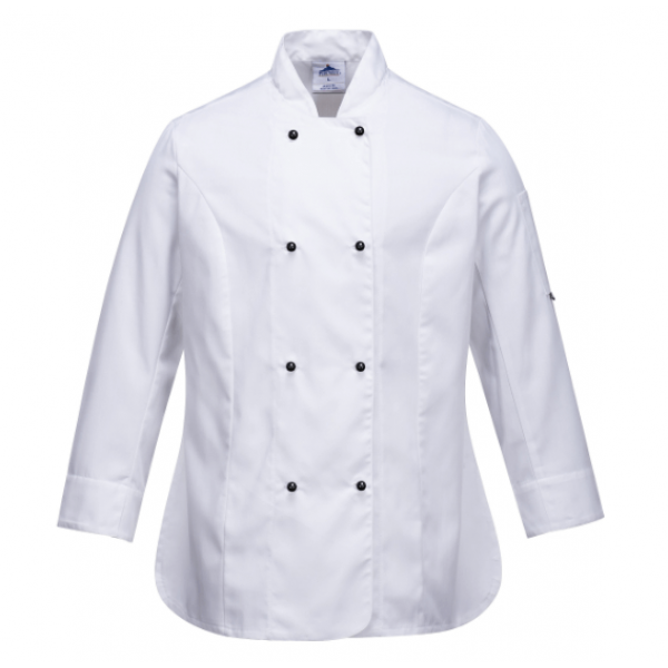 RACHEL LADIES LONG SLEEVE CHEFS JACKET