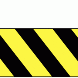 100mm x 33m Yellow & Black Tape