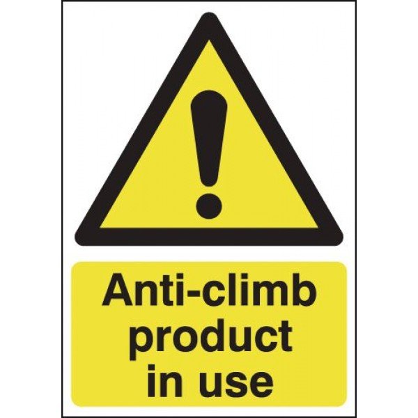 Anti-climb Product In Use - Self Adhesive