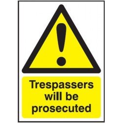 Trespassers Will Be Prosecuted - Rigid