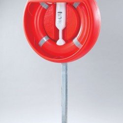 Post Mounted (concrete below surface) Housing to Fit 24" Lifebuoy