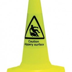 Caution Slippery Surface Pedestrian Warning Cones
