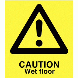 A Board - Caution Wet Floor