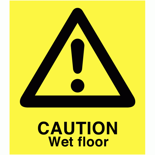 A Board - Caution Wet Floor