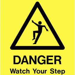 A Board - Danger Watch Your Step