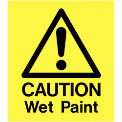 A Board - Caution Wet Paint