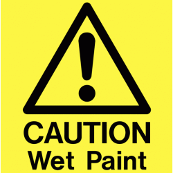 A Board - Caution Wet Paint