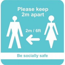 PLEASE KEEP TWO METRES APART (BE SOCIALLY SAFE)