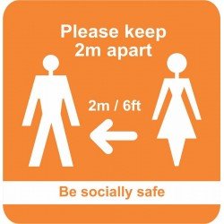 PLEASE KEEP TWO METRES APART (BE SOCIALLY SAFE)
