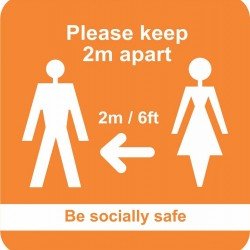 PLEASE KEEP TWO METRES APART (BE SOCIALLY SAFE)
