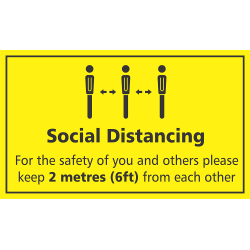 SOCIAL DISTANCING FOR THE SAFETY OF YOU AND OTHERS