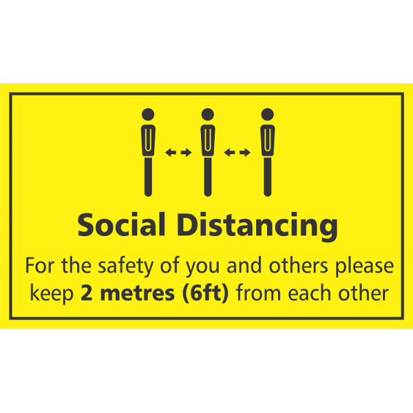 SOCIAL DISTANCING FOR THE SAFETY OF YOU AND OTHERS