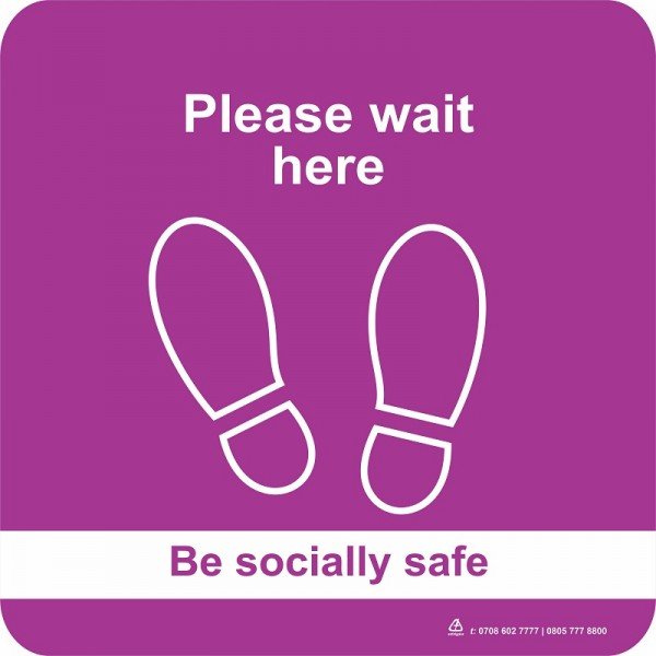 PLEASE WAIT HERE (BE SOCIALLY SAFE)