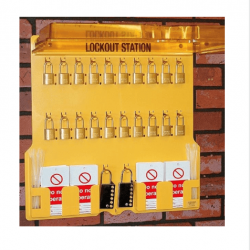 Lockout Station/Hinged Cover - With Contents