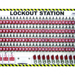 100 Lock Lockout Station With Contents