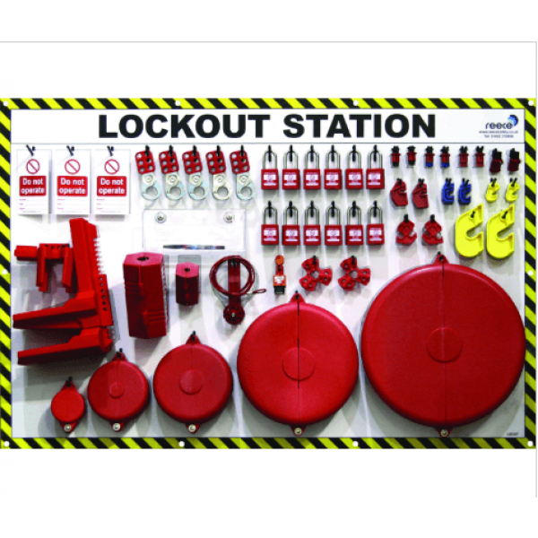 Equipment Lockout Station With Contents