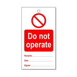 Do Not Operate (Tuff-Tags)