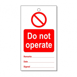 Do Not Operate (Tuff-Tags)