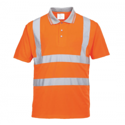 HI-VIS SHORT SLEEVED POLO RIS 