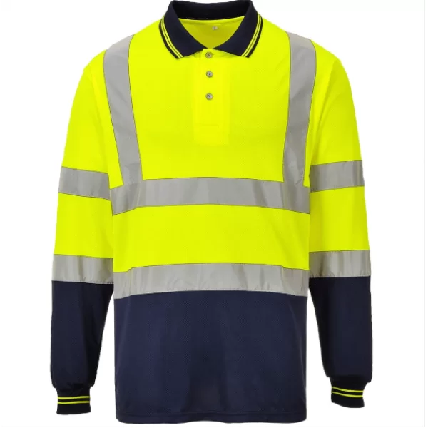 TWO-TONE LONG SLEEVED POLO TWO-TONE LONG SLEEVED POLO