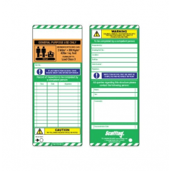 Scaffold Tagging Standard Inspection Insert - GENERAL PURPOSE