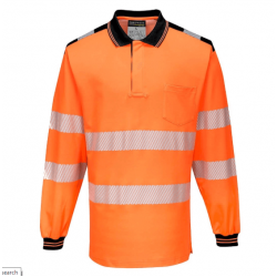 PW3 HI-VIS POLO SHIRT L/S 