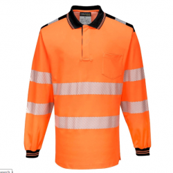 PW3 HI-VIS POLO SHIRT L/S 