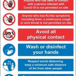 SITE RULES (FOAM BOARD)