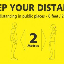 KEEP YOUR DISTANCE (FOAM BOARD)