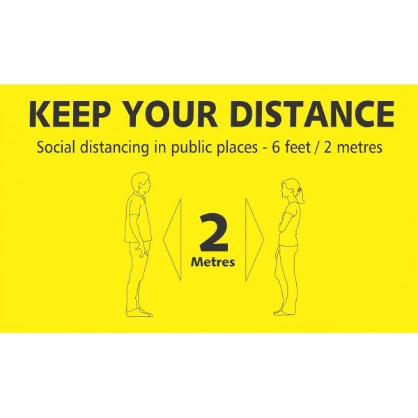 KEEP YOUR DISTANCE (RIGID PLASTIC)