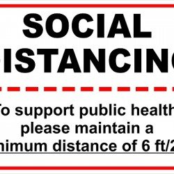 SOCIAL DISTANCING (RIGID PLASTIC)