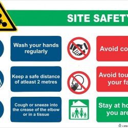 SITE SAFETY RULES (FOAM BOARD)